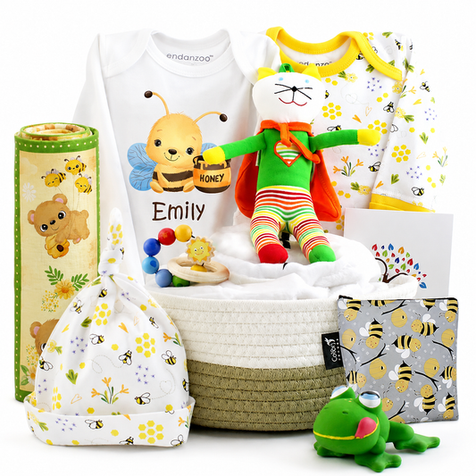 Zeronto Baby Gift Basket - Little BumbleBee