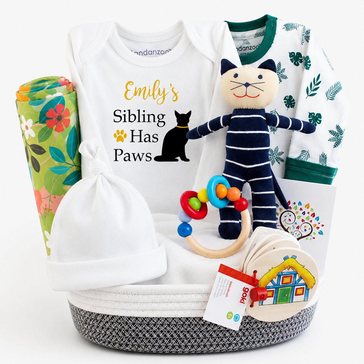 Zeronto Baby Gift Basket - My First Pet Cat