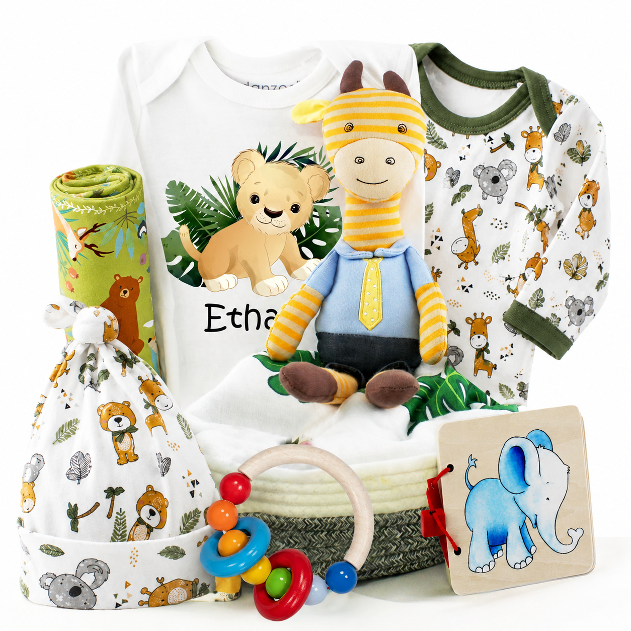 Zeronto Baby Gift Basket - Safari Hugs