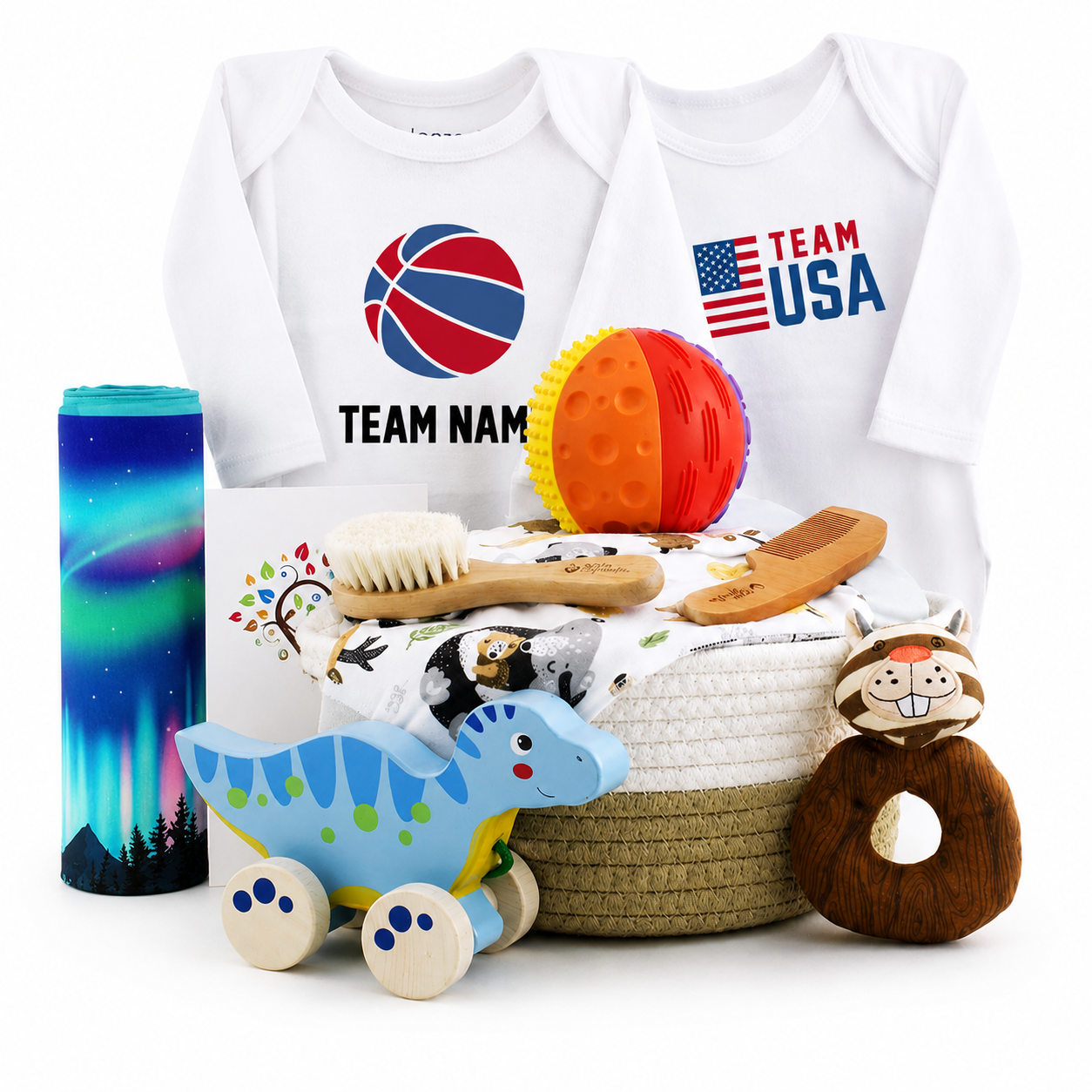 Zeronto Baby Gift Basket - Team USA (Basketball)