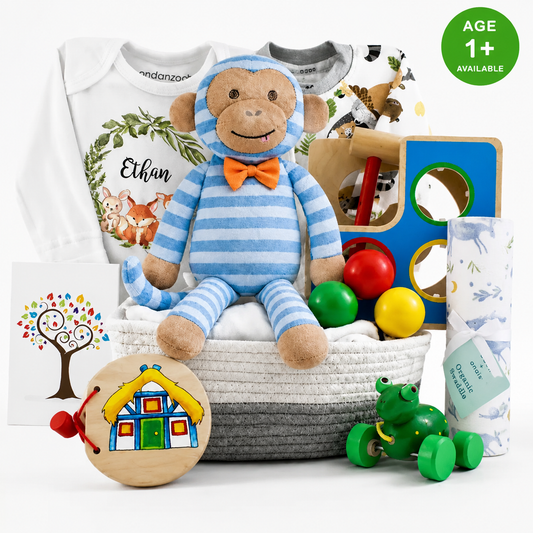 Zeronto Baby Gift Basket - Woodland Friends