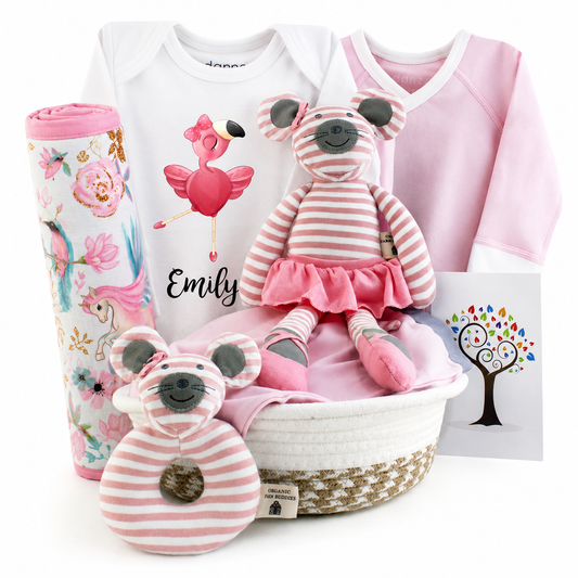 Zeronto Baby Girl Gift Basket - Little Ballerina Friends