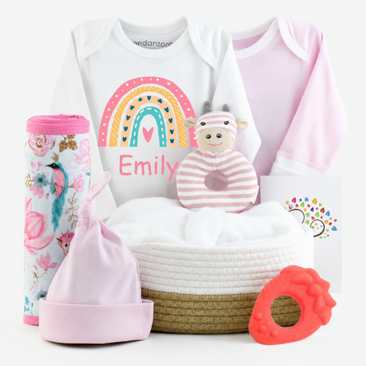 Zeronto Baby Girl Gift Box - Pink Rainbow
