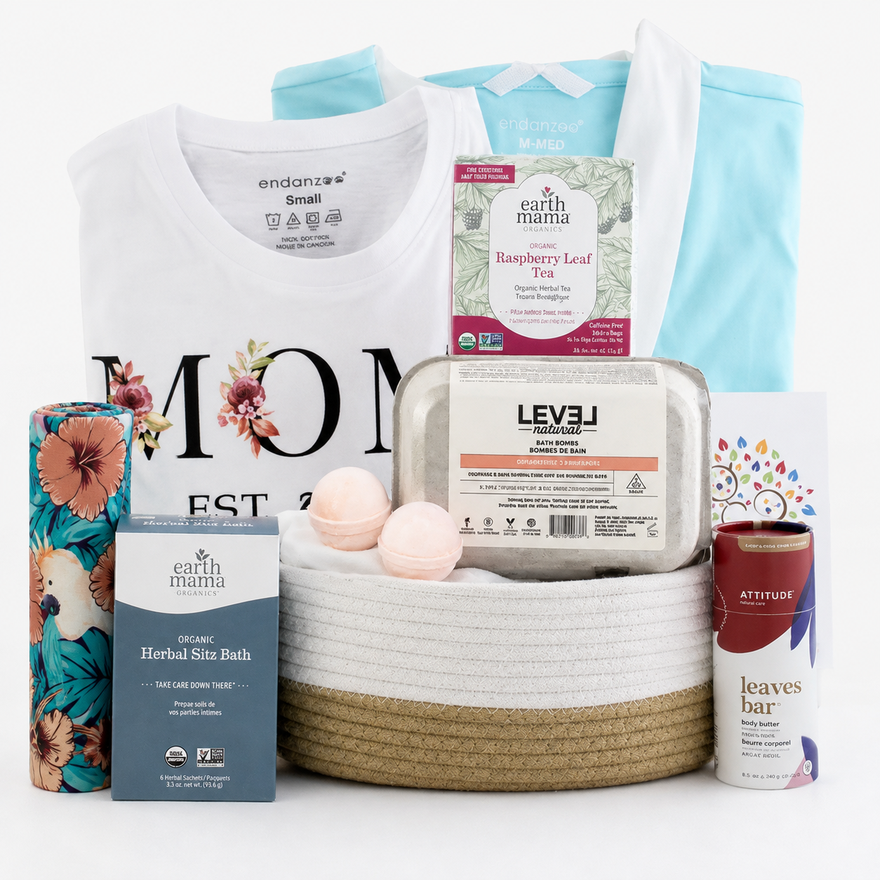 Zeronto New Mom Gift Basket - Lovely Spa Treat For Mom (Blue)