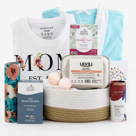 Zeronto New Mom Gift Basket - Lovely Spa Treat For Mom (Blue)