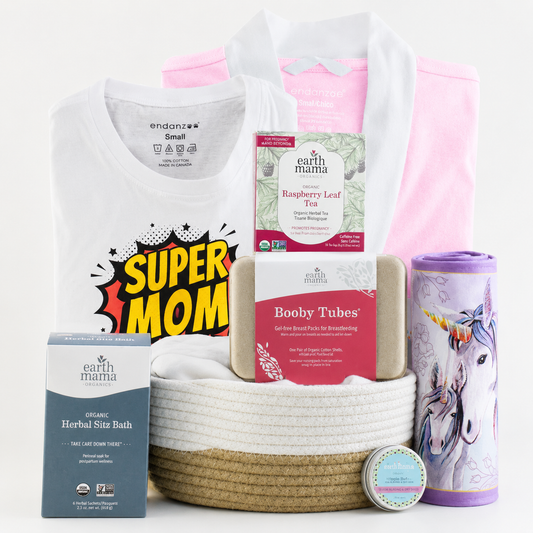 Zeronto Postpartum Gift Basket for New Mom - Recovery Magic (Pink)
