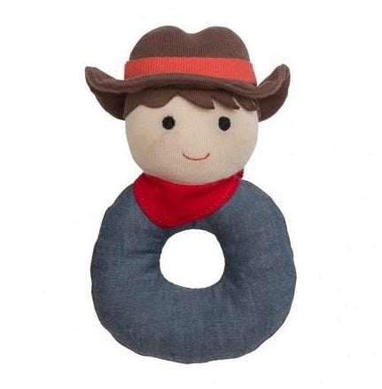 Organic Farm Buddies Teething Rattle - Barnyard Billy