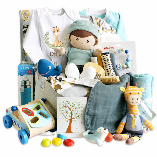 Zeronto Luxury Baby Boy Gift Basket - Abundance of Love