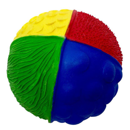 Lanco Natural Rubber Bath Toy - Sensory Ball Primary & Yellow Duck