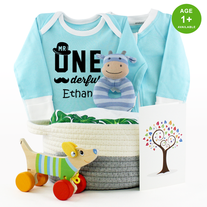Zeronto Baby Boy First Birthday Gift Box - Mr One-derful