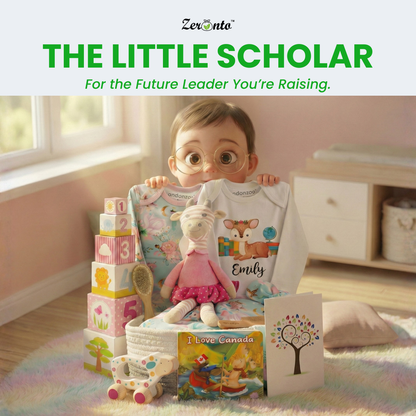 Zeronto Baby Girl Gift Basket - Little Scholar Girl