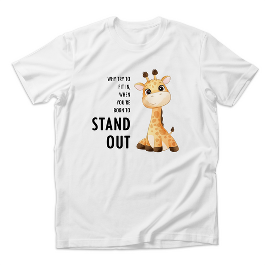 Born to Stand Out Organic Kids Short Sleeve Tee Shirt