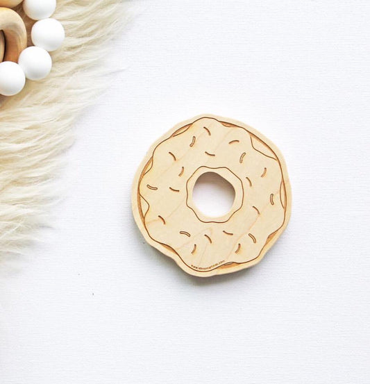 Mitteez Organic Wooden Teether - Dana the Donut