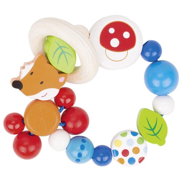 Heimess Wooden Rattles - Fox Elastic