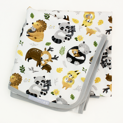 Endanzoo Organic Baby Swaddle Blanket - Safari Hugs