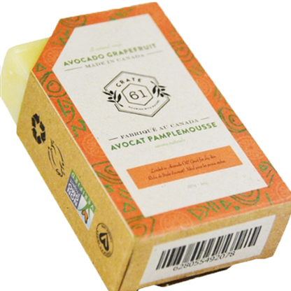 Crate 61 Organic Bar Soap (Avocado Grapefruit) + Earth Mama's Organic Raspberry Leaf Tea