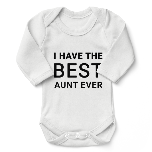 Best Aunt Ever - Organic Baby Bodysuit