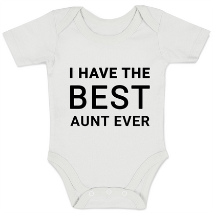 Best Aunt Ever - Organic Baby Bodysuit