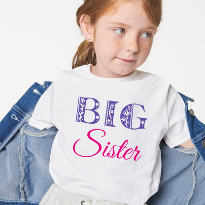 Big Sister Organic Kids Short Sleeve Tee Shirt