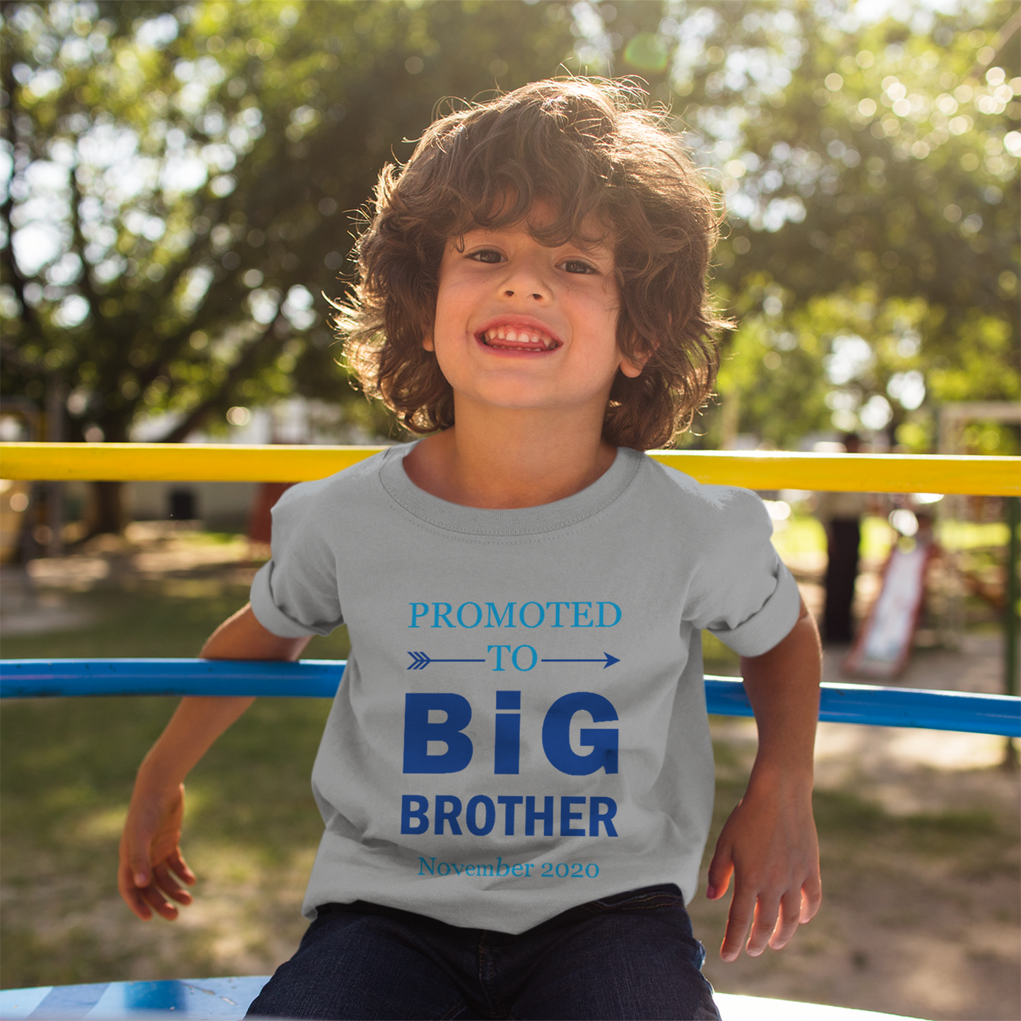 [Personalized] Promoted To Big Brother Organic Kids Tee Shirt