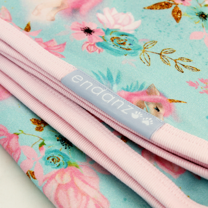 Endanzoo Organic Baby Swaddle Blanket - Mystical Unicorns