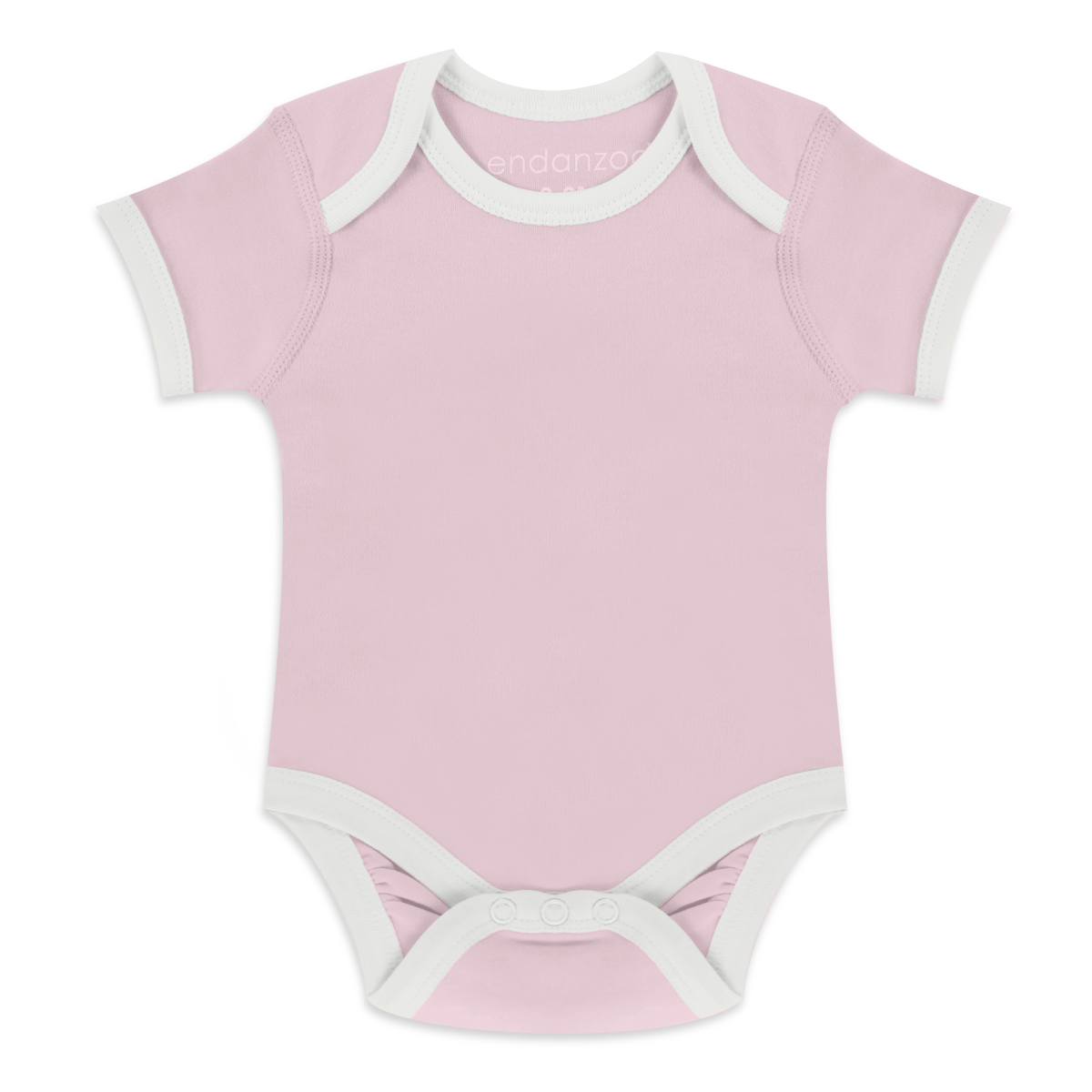 Endanzoo Organic Short Sleeve Onesie - Pink