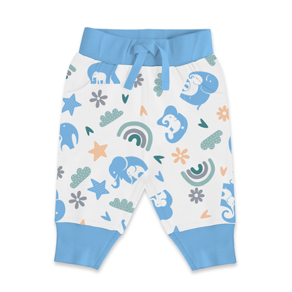 Endanzoo Organic Cuff Pant - Elephant Love