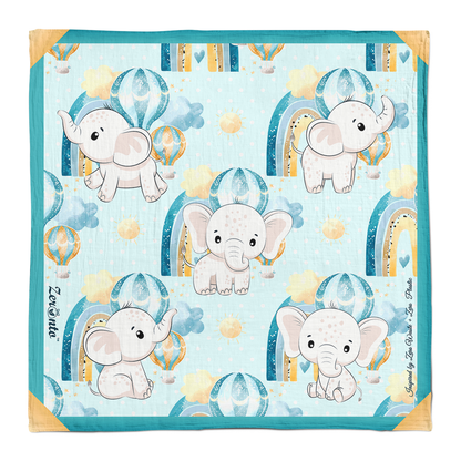 Cloth Wrapper - Playful Little Elephant