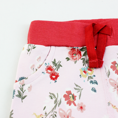 Endanzoo Organic Cotton Cuff Pant - Pink Blossom