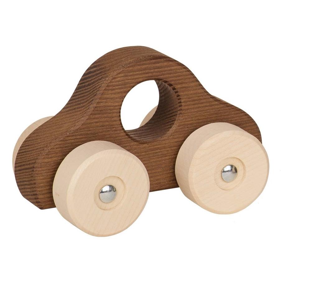 Goki Nature Wooden Push-Along Vehicle (Dark)