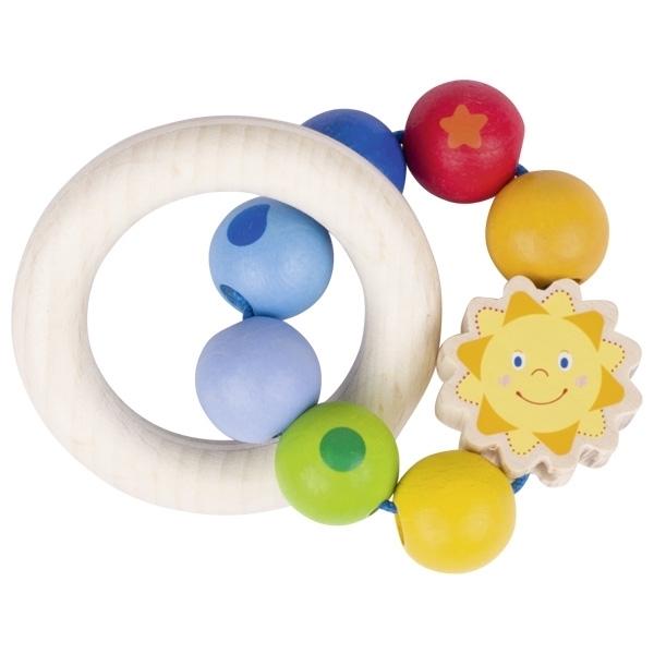 Heimess Wooden Rattles - Touch Ring Sun