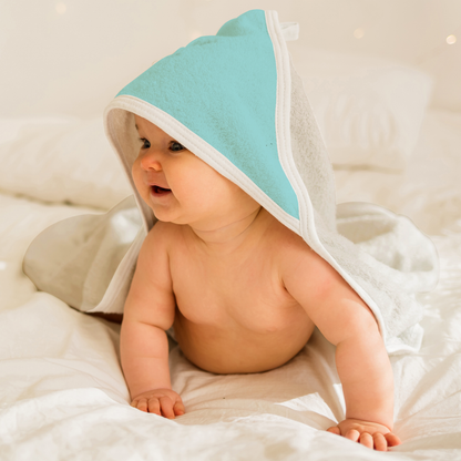 Endanzoo Organic Baby Hooded Towel - Aqua