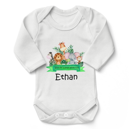 Endanzoo Home Coming Newborn Boy Organic Gift Set - Safari Hugs