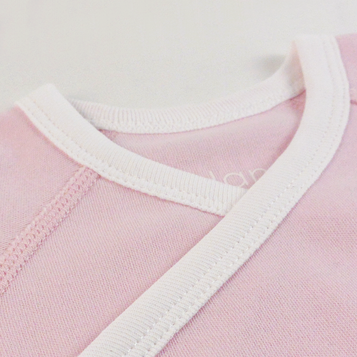 Endanzoo Organic Long Sleeve Kimono Onesie - Pink