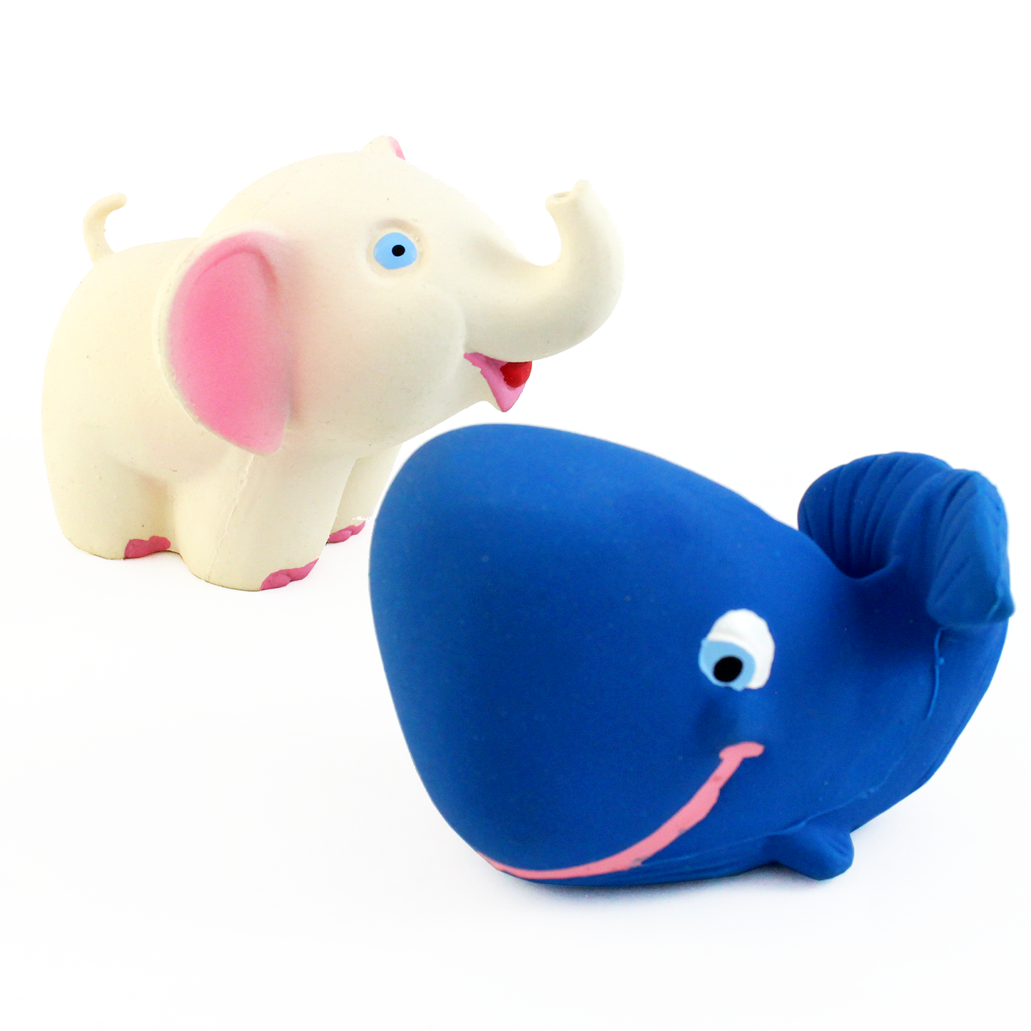 Lanco Natural Rubber Bath Toy - Elephant & WHale Tino