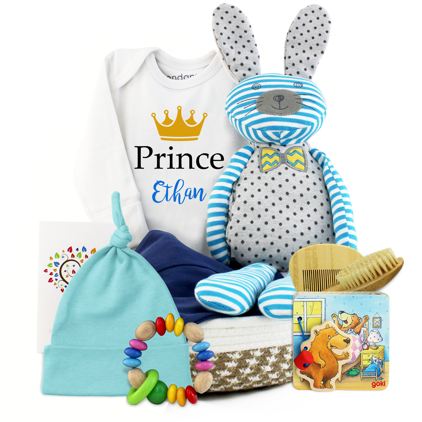Zeronto Baby Boy Gift Basket - Little Prince
