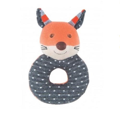 Organic Farm Buddies Teething Rattle - Frenchy Fox