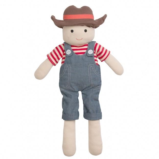 Organic Farm Buddies Farm Boy Organic Cotton Plush Doll - Barnyard Billy (15 inches)