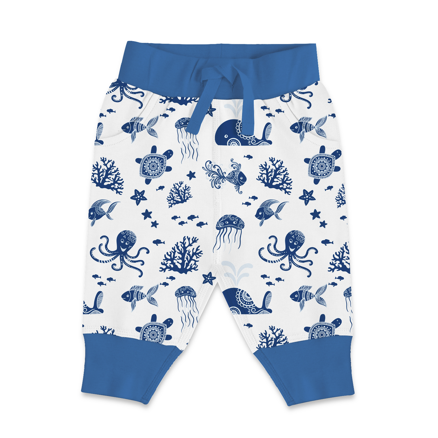 Endanzoo Organic Cotton Cuff Pant - Deep Sea