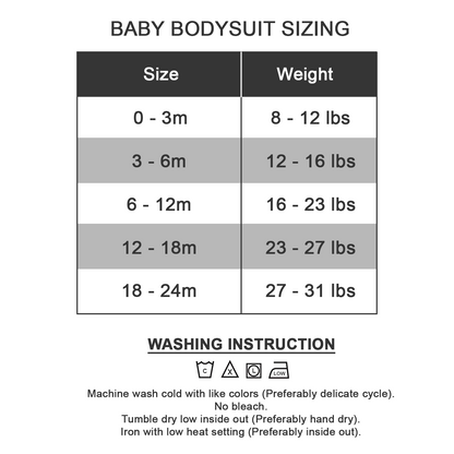 [Custom Text] Organic Baby Bodysuit Short Sleeves