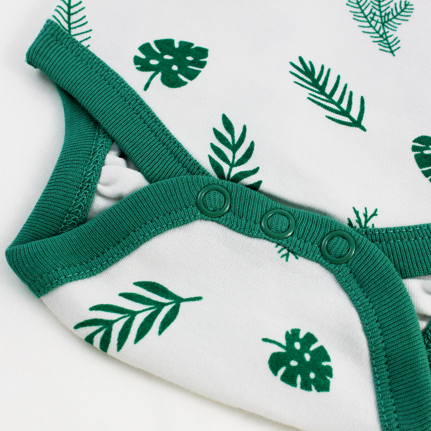 Endanzoo Organic Long Sleeve Bodysuit - Tropical Leaves