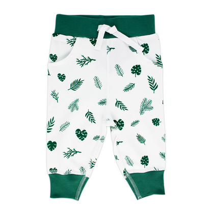 Endanzoo Organic Cuff Pant - Tropical Leaves