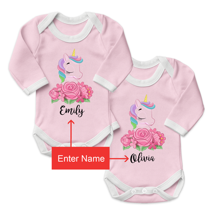 Zeronto Twin Baby Girl Gift Basket - Unicorn Princesses & Friends