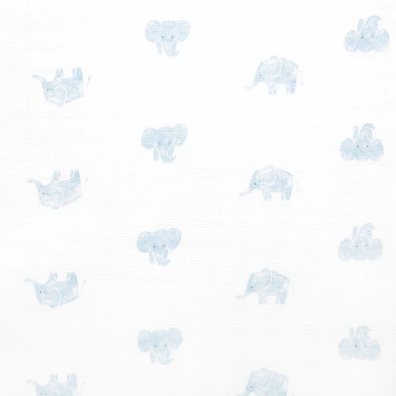 Aden Anais Organic Swaddle - Blue Elephant