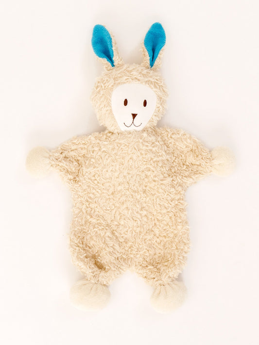 Under The Nile Snuggle Bunny Lovey (With Blue Ears) 13"