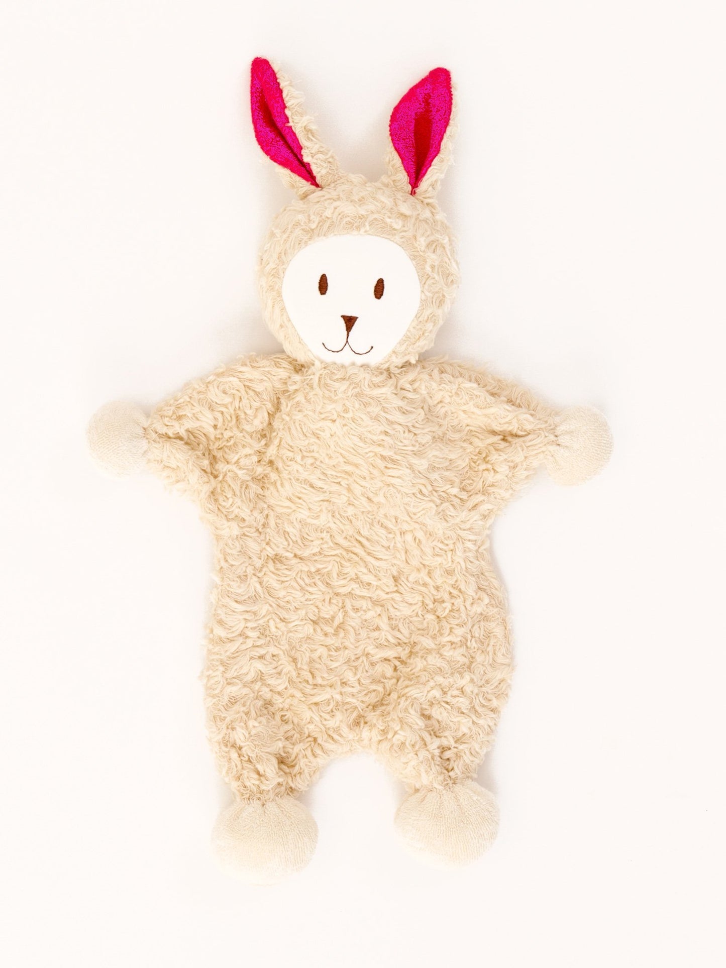 Under The Nile Snuggle Bunny Lovey (With Pink Ears) 14"