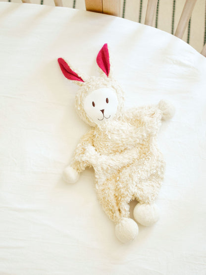 Under The Nile Snuggle Bunny Lovey (With Pink Ears) 14"