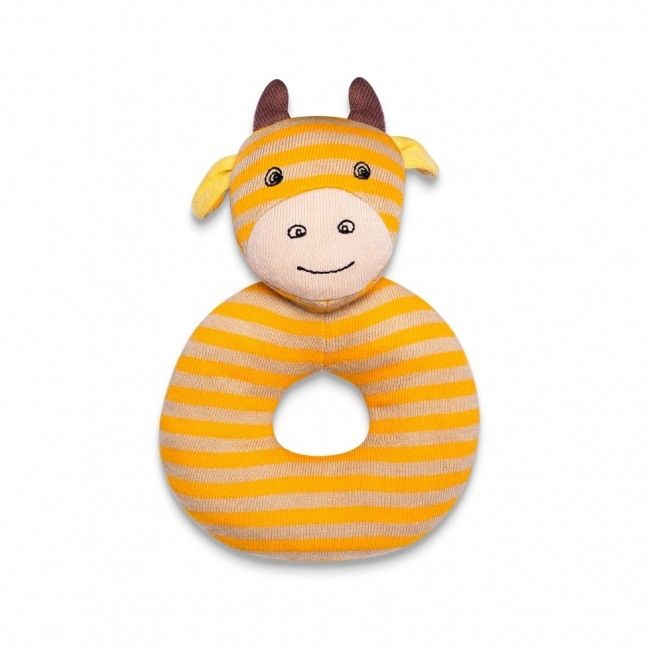 Organic Farm Buddies Teething Rattle - George Giraffe