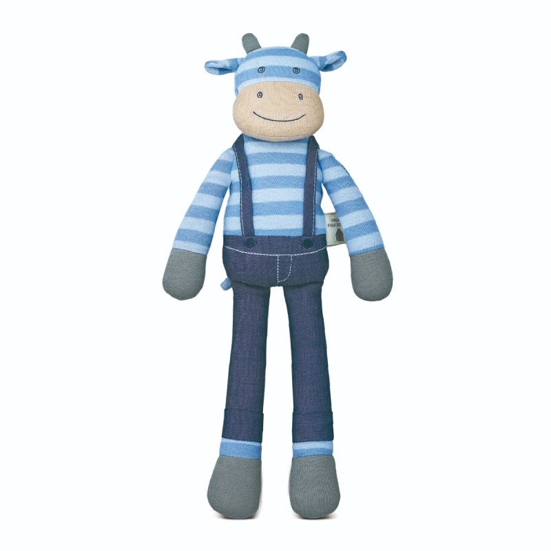 Organic Farm Buddies Organic Cotton Plush Toy - Mr. Moo Cow (14 inches)